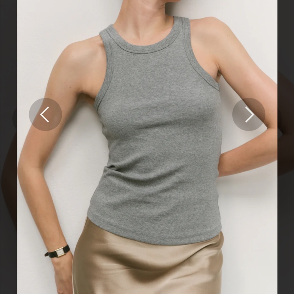 AYR “The Flex” Tank in Heather Gray - size: S